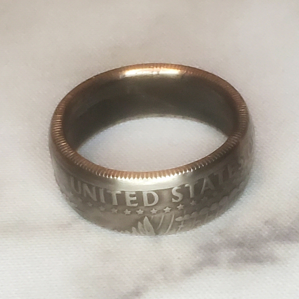 1971 JFK half dollar coin ring sz 10